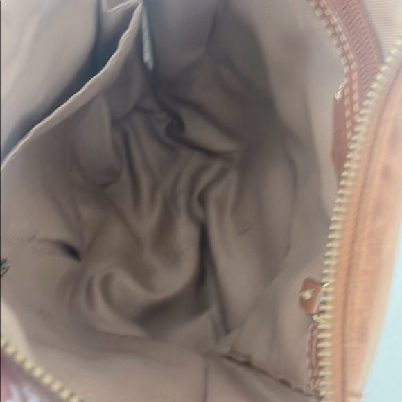 The Sak Womens Brown Leather Crossbody Bag Satchel Boho Distressed Purse Handbag - Picture 6 of 7